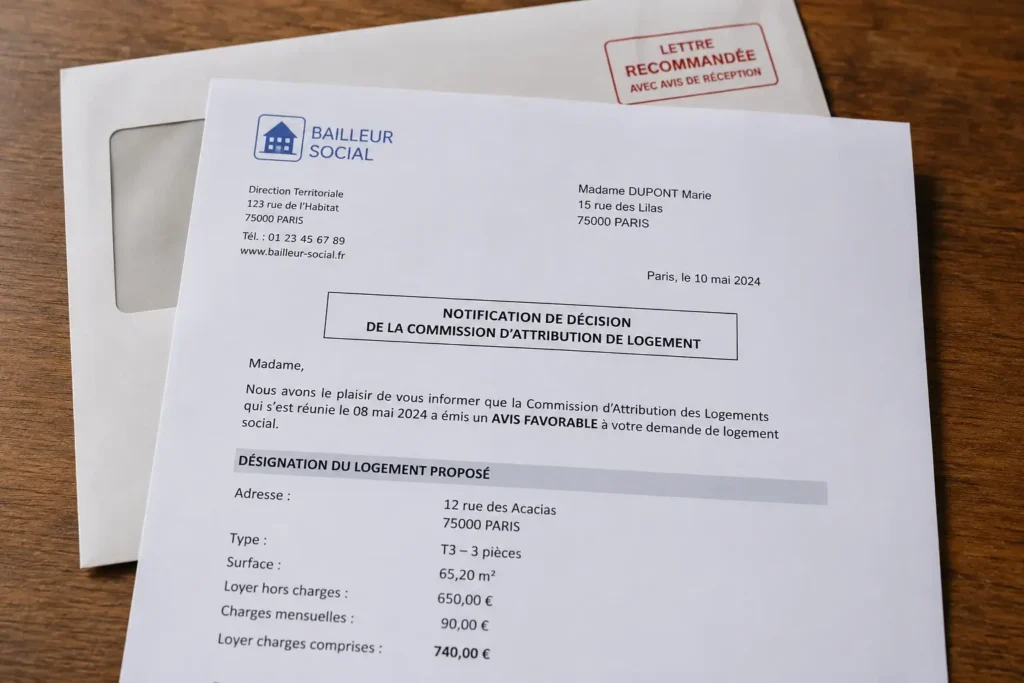 Photo courrier bailleur social